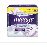 Always Sensitive 40 Protectores Diarios