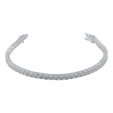 Pulsera De Tenis Zirconias Regalo Mujer Plata 925 4.25 Mm