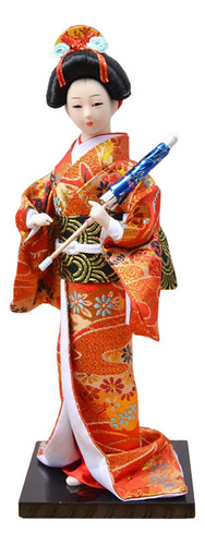 X Muñecas Étnicas Japonesas Geisha, Estatuas, Kimono