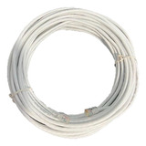 Cabo Rede 30 Metros Lan Internet Crimpado Rj45 Cat6 Branco