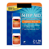 Nighttime Sleep Aid 25mg Doxylamine Kit 2x 96 Tablets Sabor Sem Sabor