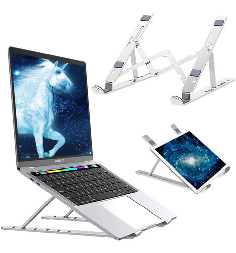 Soporte Notebook Tablet Aluminio Plegable Regulable Portatil