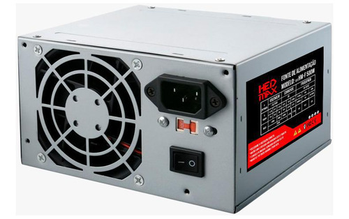 Fonte Atx 500w Nominal Hedmax 205w 100-220v