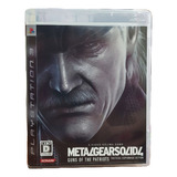 Metal Gear Solid 4 Play Station 3 Versión Japonesa