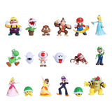 18 Piezas De Personajes De Mario, Figuras De Acción De Sup.