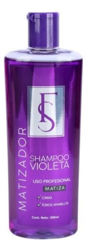 Shampoo Profesional Matizador Canas Y Tonos Amarillos 300 Ml