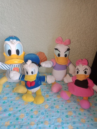 Peluches Pato Donald  Y Daisy Originales. Disney Lote