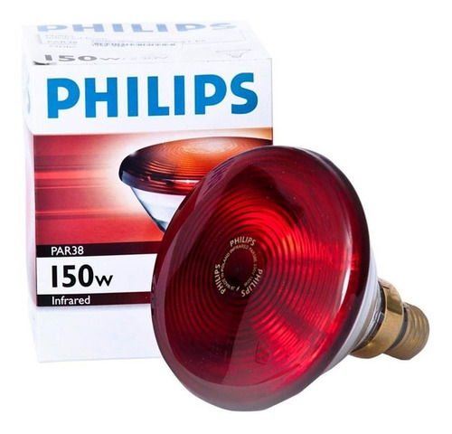 Lâmpada Infravermelho Infraphil Par 38 150w 220v E27 Philips