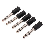 5pcs Adaptador De Micrófono De 3,5 Mm A 6,5 Mm Adaptador De