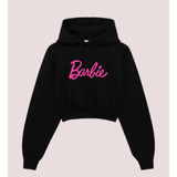 Sudadera Crop Top Barbie