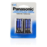Paquete 4 Pilas Panasonic Aa Carbon Zinc 1.5v  Aapanasonic