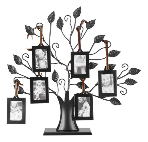 Elegante Marco De Fotos Familiares Con Diseño De Árbol Para