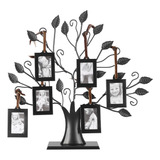 Elegante Marco De Fotos Familiares Con Diseño De Árbol Para