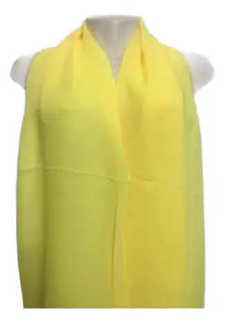 Echarpe Liso Tecido Chiffon Para Festas E Casamento