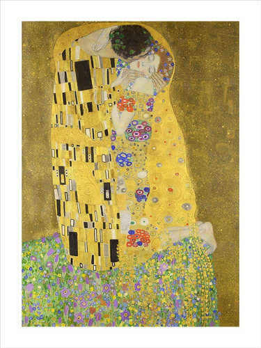Lamina Fine Art El Beso Gustav Klimt 70x100 Cm Myc Arte