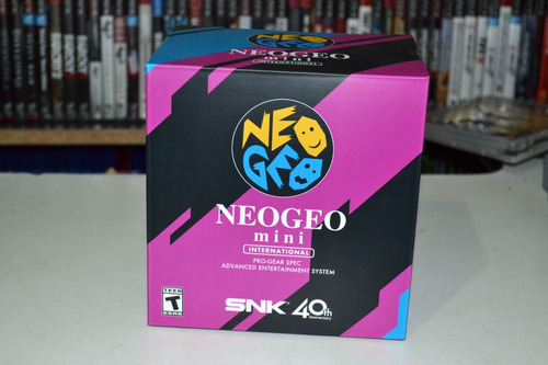 Console Mini Neo Geo Snk International Edition Preto, Cinza E Azul