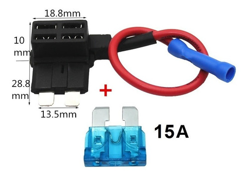 Doble Portafusible Automotriz Toma Corriente Estándar Adapta