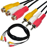 Cable De Extension De Audio Y Video 3 Macho 3 Hembra 5 Pies