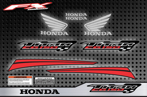 Calcos Opcionales Honda New Titan Hasta 2018 Fxcalcos2