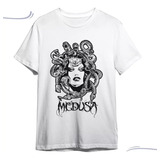 Camiseta Basica Camisa Medusa Mitologia Grega Cabelo Cobra