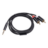 Rca A 3,5 Mm Auricular Altavoz Y Splitter Estéreo Cable 1m