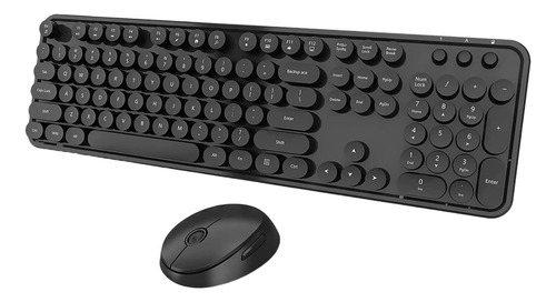 Combo De Teclado Y Mouse Inalámbricos, Lindo Tamaño Completo