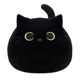 Almohada De Gato Negro Para Espalda Lumbar, Peluche De Peluc