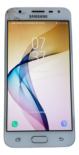 Celular Samsung J5 Prime 32gb Tela Trincada Funcionando 