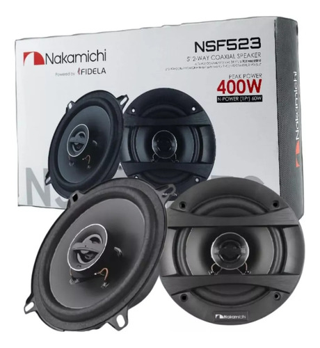 Kit Alto Falante Coaxial 5 400w Rms 4 Ohms Nakamichi