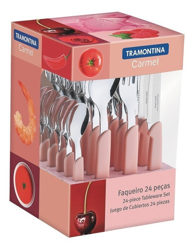 Cubiertos Tramontina Juego 24 Pzas Cocina Carmel Oferta