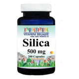 Vitamins Because Silica Silício Orgânico 500mg 200cáps Impo