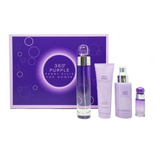 Estuche 360 Purple 4 Piezas Dama Perry Ellis ¡original ¡