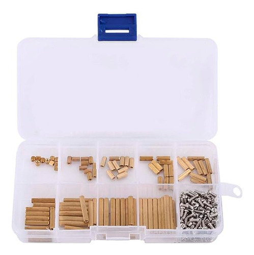 Kit M2 De 270 Separadores Tornillos Y Laton Hexagonal Pcb