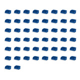 Kit 50 Gaveteiro Organizador Caixa Bin N° 1 S/trava Azul