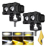 2pcs Faros Led Auxiliares Lupa Luces De 120w Para Auto Moto