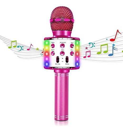 Karaoke Microfono Niños Inalambrico Bluetooth Microfono