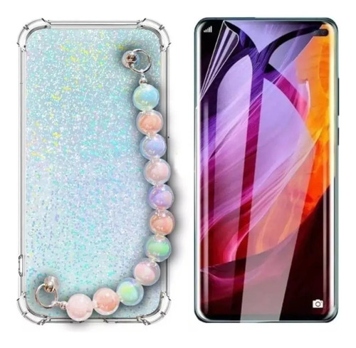 Kit Carcasa Cadena Holografica Para Todos Los Huawei