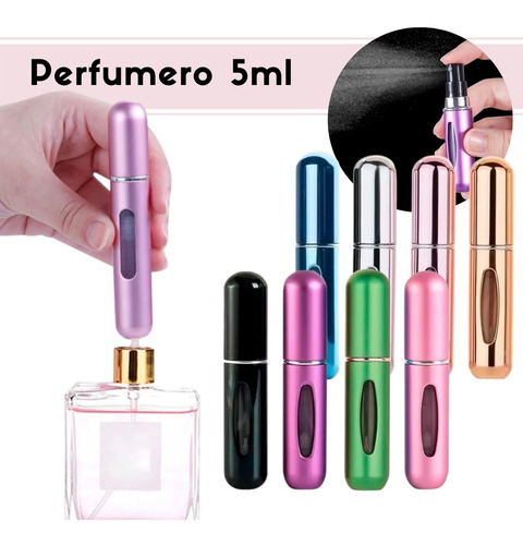 12 Mini Atomizador Para Perfume Recargable Capsula Viaje 