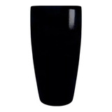 Vaso Decorativo Luxo Flores Plantas Em Fibra 70cm Preto 