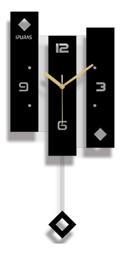 Shisedeco Reloj De Péndulo Grande, Moderno Y Silencioso, En 