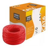 Cabo De Rede Patch Cord Furukawa Sohoplus Cat6 Vermelho-50m