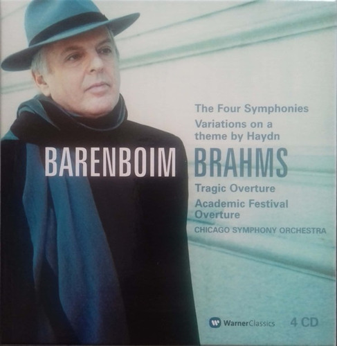 Brahms Barenboim Symphonies 4cd Nuevo Eu Musicovinyl