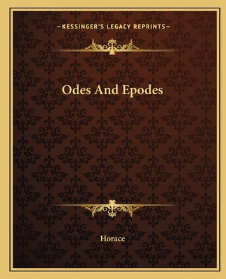 Libro Odes And Epodes - Horace