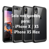 Funda Protectora P/ iPhone 7 8 7+ Plus 8+ Plus X Xs Xr Xs Max Transparente Con Marco Rigido Negro Supcase Unicorn Beetle