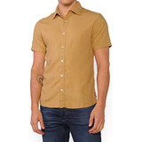 Camisa Manga Corta De Lino Old Brigde Modelo Pearl