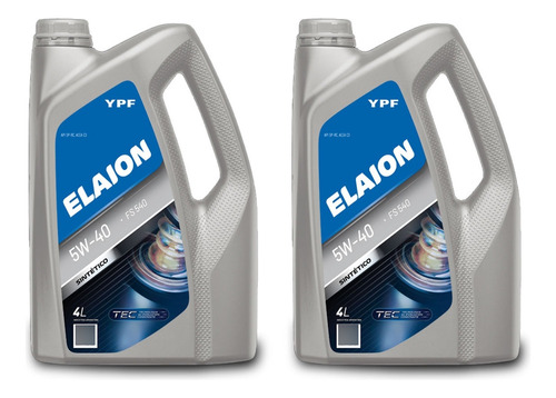 Aceite Elaion F50 5w-40 Ypf 100% Sintético 4l X 2 Unidades