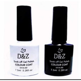 Kit Esmalte Em Gel Dez Led/uv Kit Branco E Preto 7,5ml