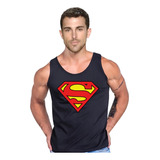 Polera  Superman Superheroe Liga De La Justicia Tank Gym