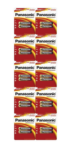 60 Pilhas Alcalinas Panasonic Aaa (palito)