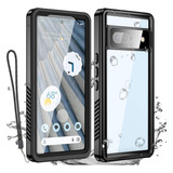 Aicase Para Google Pixel 7a Funda Impermeable, Transparente